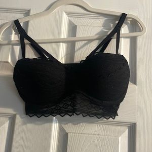 🔴2 for $25 bundle! PINK Black Strappy Lace Wired Bralette